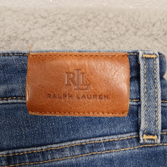Lauren Ralph Lauren Jeans Women's 16 Blue Stretch Denim Mid Rise - Picture 4 of 11